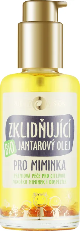 Organic Soothing Baby Amber Oil - Bath and Body