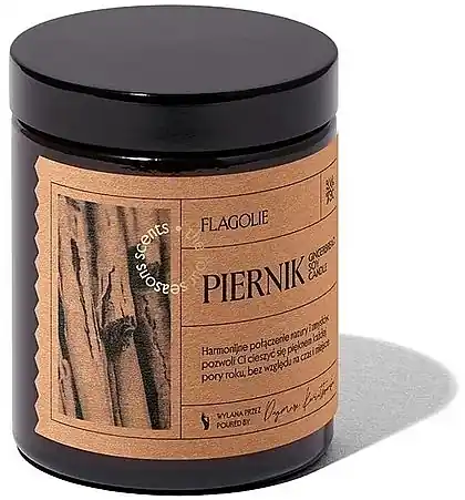 Gingerbread Scented Candle with Cap - Bath and Body