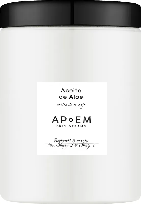 Massage Oil with Aloe, Omega 3 & Omega 6 'Bergamot & Orange' - Bath and Body