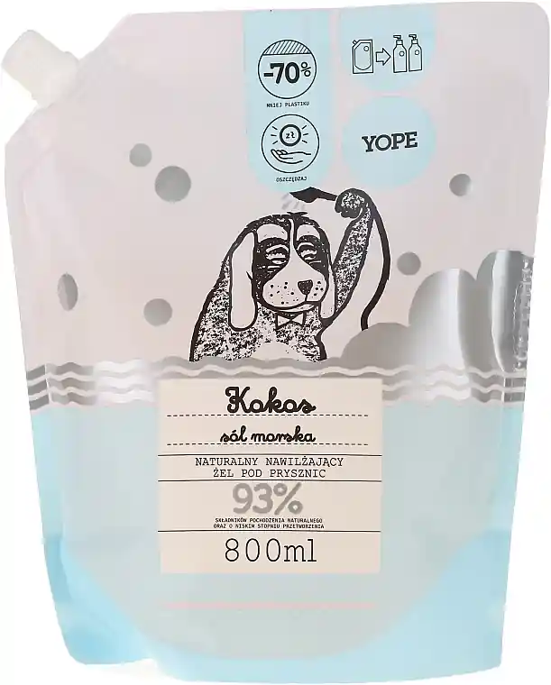 Shower Gel "Coconut and Sea Salt", doypack - Bath and Body