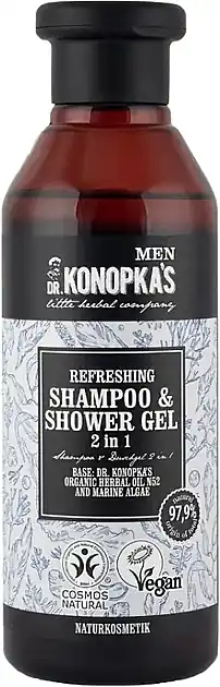 Refreshing 2-in-1 Shampoo and Shower Gel for Men