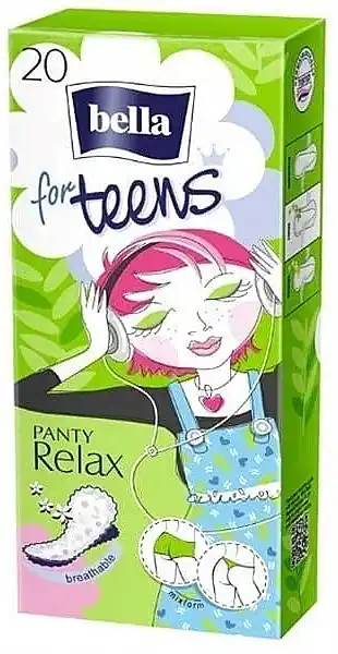 Bella Panty for Teens Relax Pantiliners, 20 pcs - Bath and Body