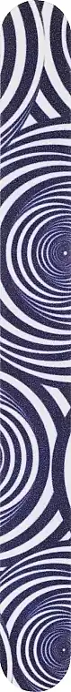 2-function straight colored nail file, 7446, dark blue patterned