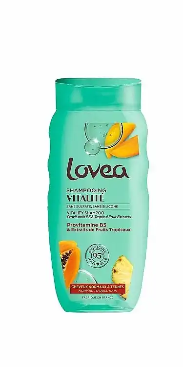 Shampoo with Pro-Vitamin B5 and tropical fruit extracts for normal and dull hair