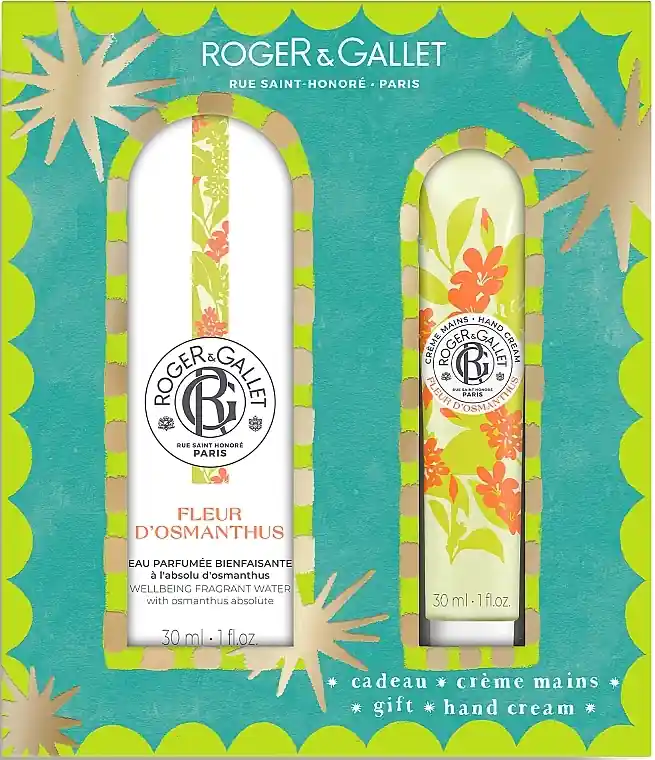 Roger&Gallet Fleur D'Osmanthus Christmas Set (f/water/30ml + h/cr/30ml) - Perfume