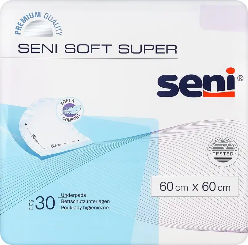 Hygienic Sheets 60x60, 30 pcs - Seni