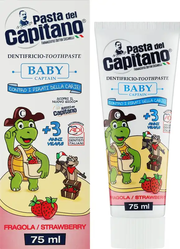 Kids Toothpaste with Strawberry Flavor, 3+ years - Bath and Body
