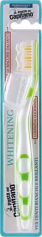 Whitening Toothbrush, medium, green - Bath and Body