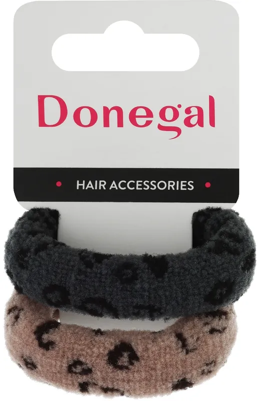 Hair Ties FA-5717, gray + brown
