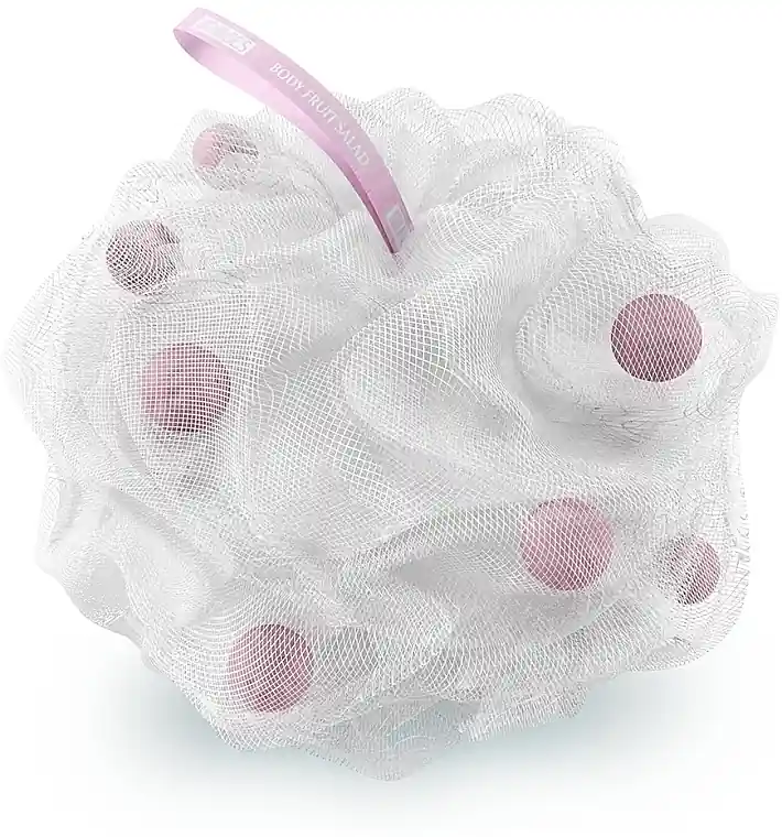 Aromatic Bath Sponge with Soap Pearls "Yoghurt, Rose Water & Chocolate" - Accessories