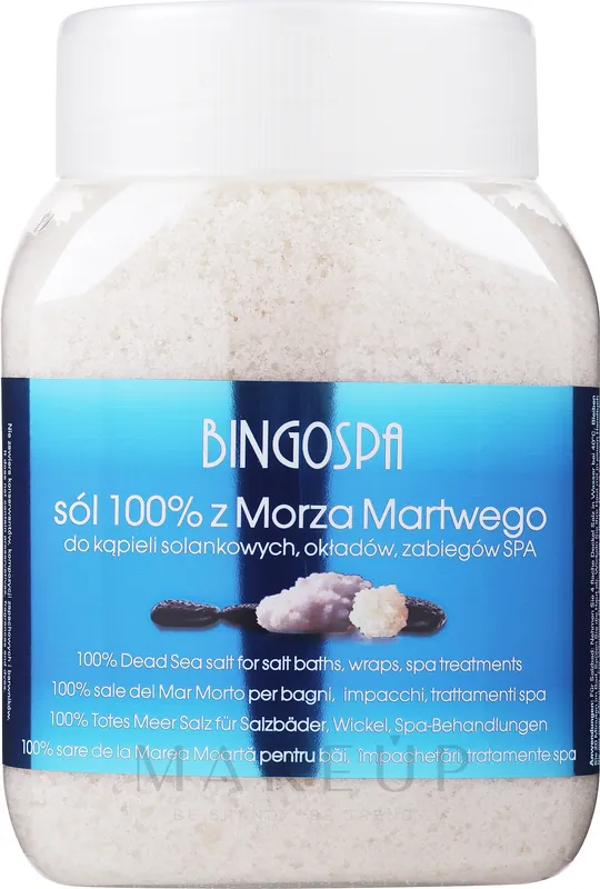 100% Salt from Dead Sea - Bath and Body