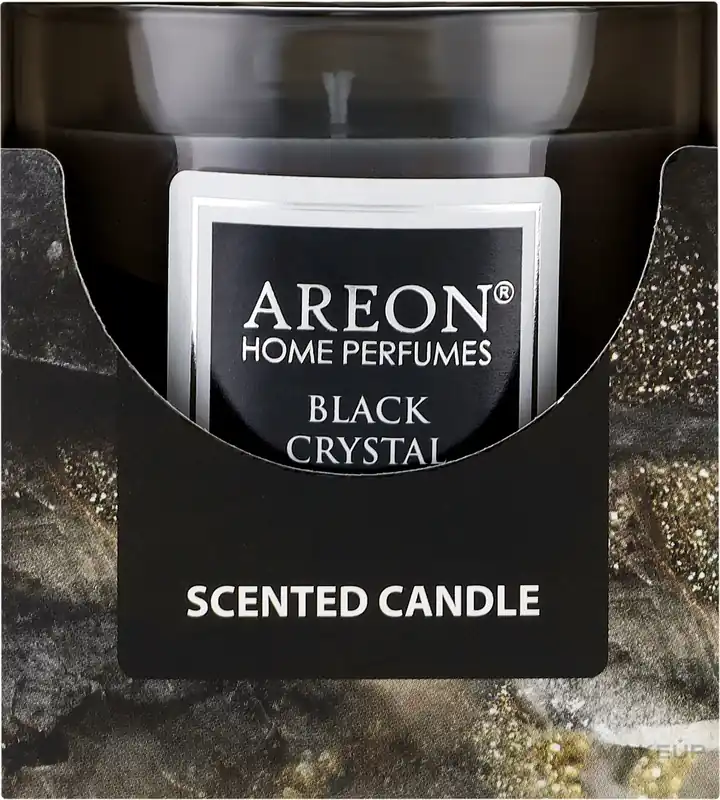 Black Crystal Scented Candle in Glass - Bath and Body