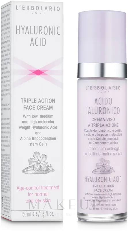 Hyaluronic Acid Face Cream for Normal & Dry Skin - Skin Care Products