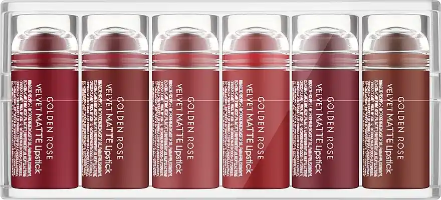 Golden Rose Matte Lipsticks Mini Set (6x0,5g) - Makeup