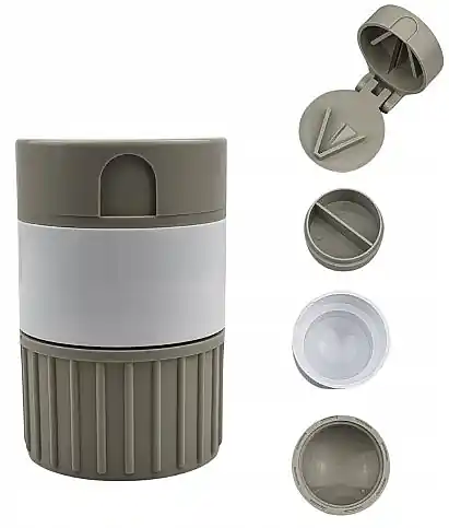 4in1 Pill Box, grey - Deni Carte