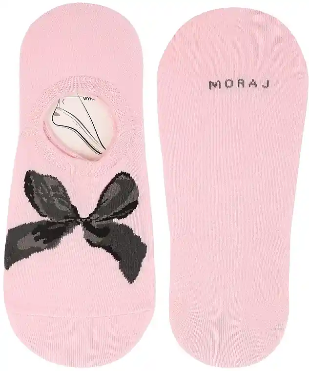 Women Low-Cut Socks with Bow, CDB200-266, pink