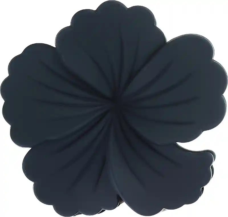 Hibiscus Hair Clip, Graphite - Accessories