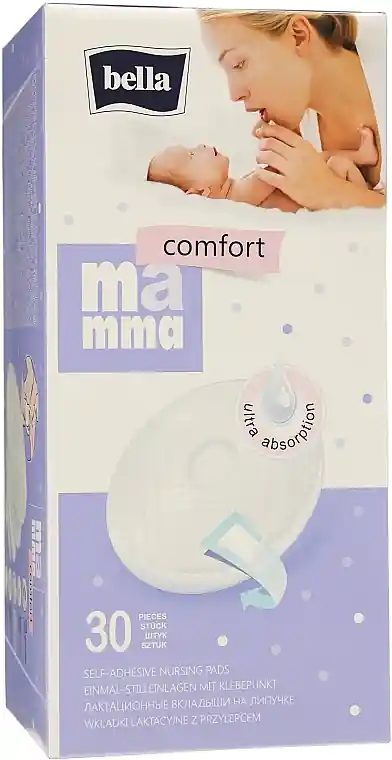 Mamma Comfort Lactation Pads with Adhesive Strip - Clothes
