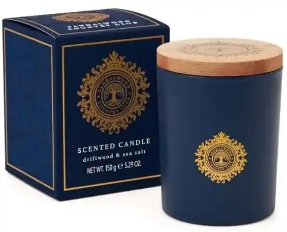 Driftwood & Sea Salt Scented Candle - Bath and Body