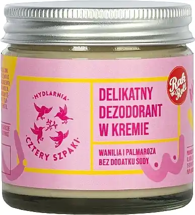 Deodorant Cream with Vanilla & Palmarose Scent - Bath and Body