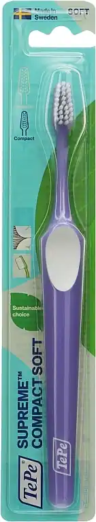 Toothbrush Supreme Compact Soft, soft, purple - Bath and Body