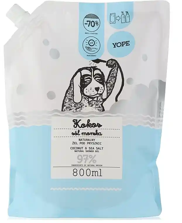 Shower gel 'Coconut and sea salt', doypack - Bath and Body