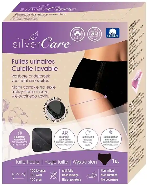 High-Waisted Urological Briefs, black