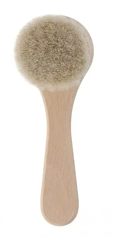 Wooden Round Hair Brush for Kids, goat hair - Accessories