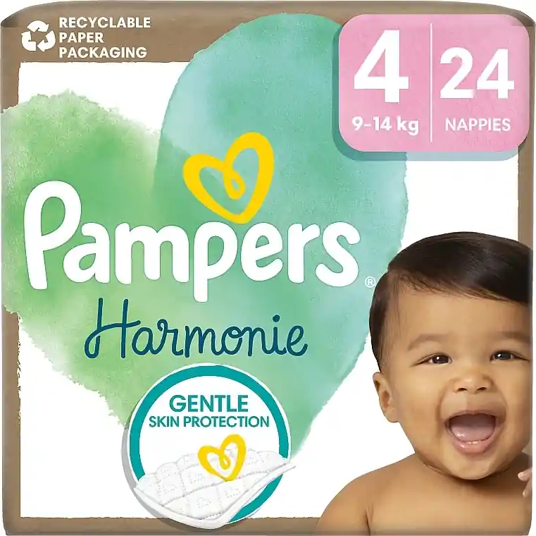 Harmonie diapers, size 4, 9–14 kg, 24 pcs - Health & Care