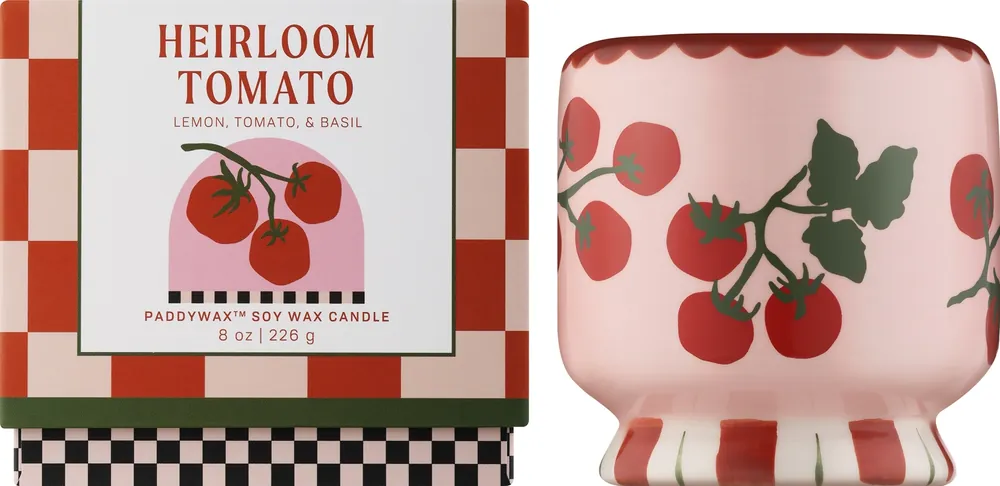 Scented Ceramic Candle 'Heirloom Tomato' - Bath and Body
