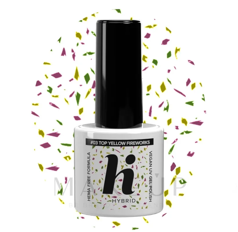 Top Coat with Colored Particles - Nails