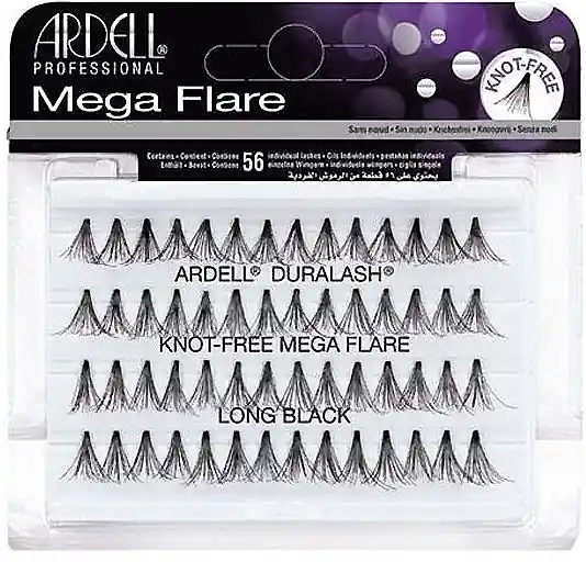 Ardell Duralash Knot Mega Flare Long Black - Makeup
