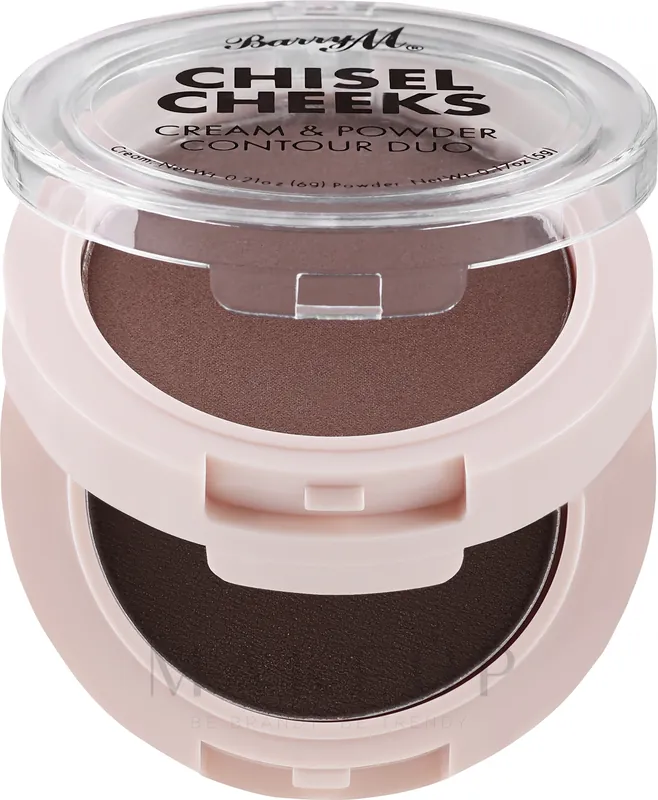 Barry M Chisel Cheeks Cream & Powder Contour Duo - Makeup