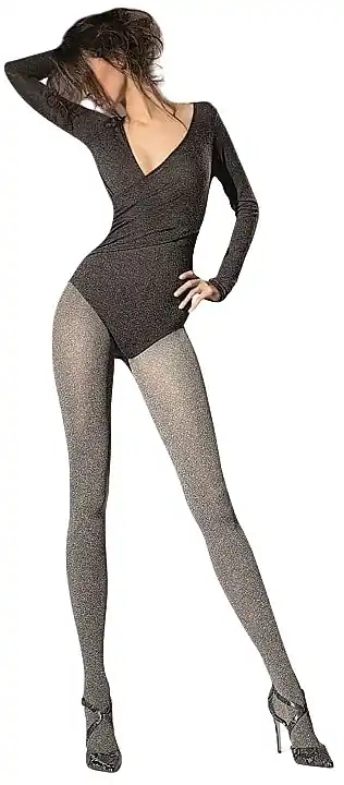 Tights '3D Stella' 200 Den, melange - Clothes
