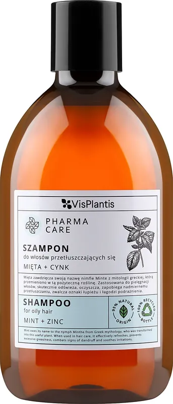 Mint+Zinc Shampoo for Oily Hair