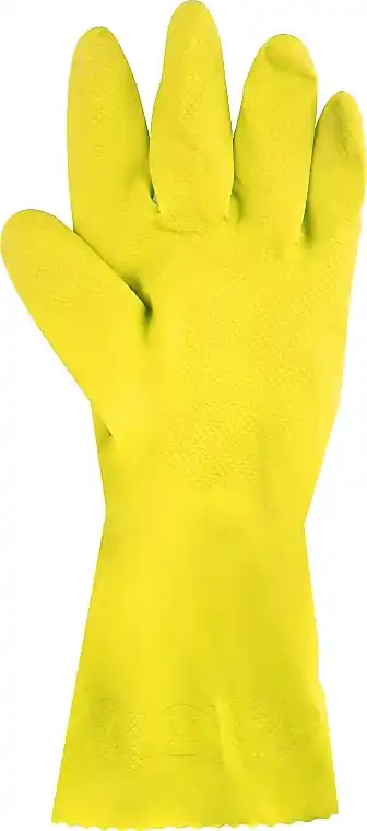 Latex Gloves for Household Use, size M, yellow - Jan Niezbedny