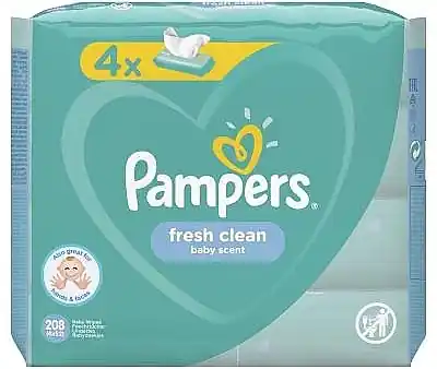 Baby Wet Wipes "Baby Fresh Clean", 4x52 pcs - Accessories