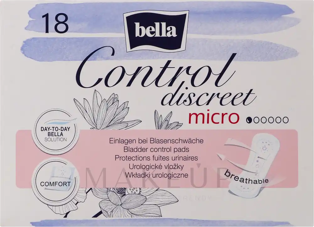 Women Bladder Control Pads, 18 pcs - Bath and Body