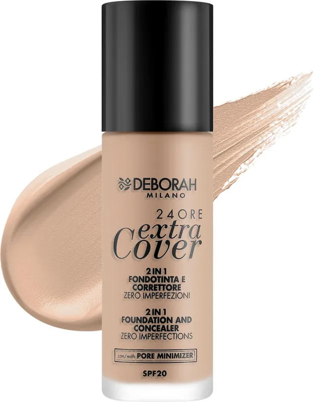 Deborah 24Ore Extra Cover Foundation SPF 20 - Makeup