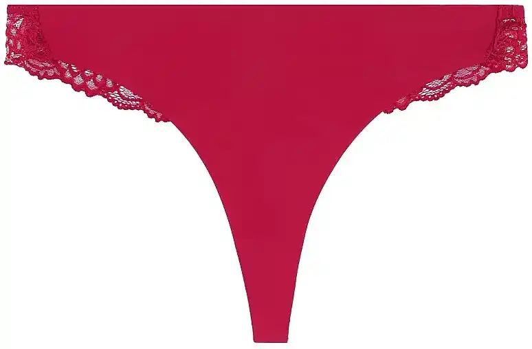 Women's thong panties, BCL450-005, dark pink