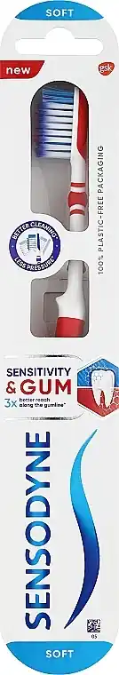 Toothbrush "Teeth Sensitivity & Gum Protection", red - Bath and Body