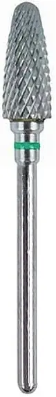 Manicure Bit 'Flame' WG072, Carbide, Green - Accessories