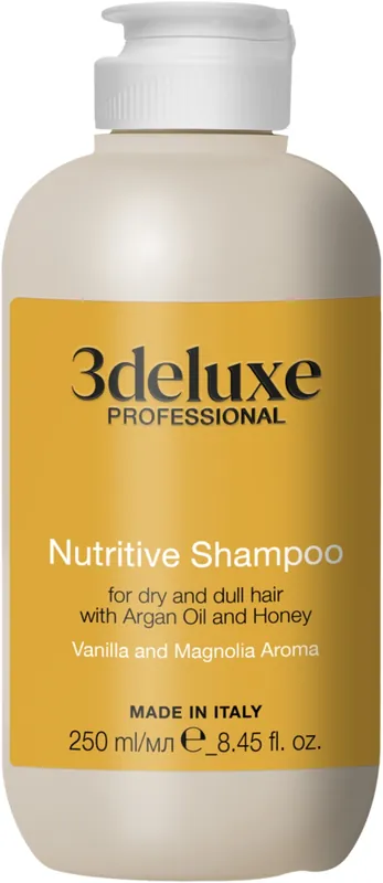 Nourishing shampoo for dry and weakened hair with honey and argan oil