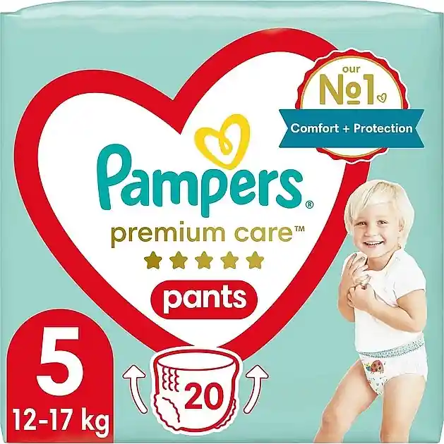 Premium Care Pants Junior 5 Diapers-Panties (12-18 kg), 20 pcs.