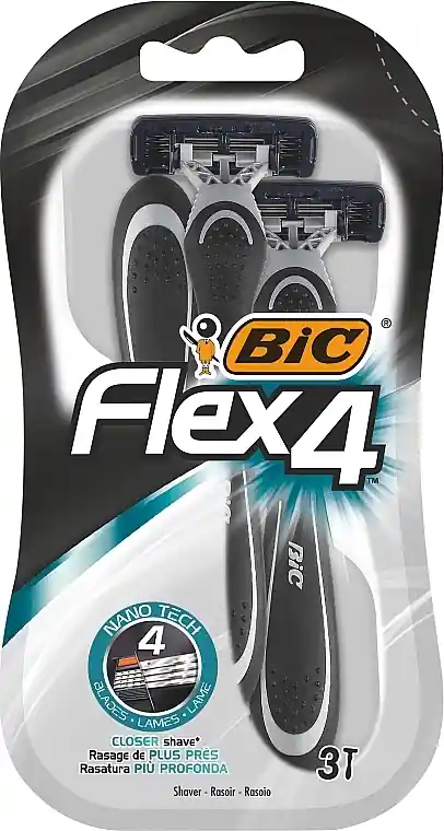 Men Shaving Razor "Flex 4 Comfort", 3 pcs
