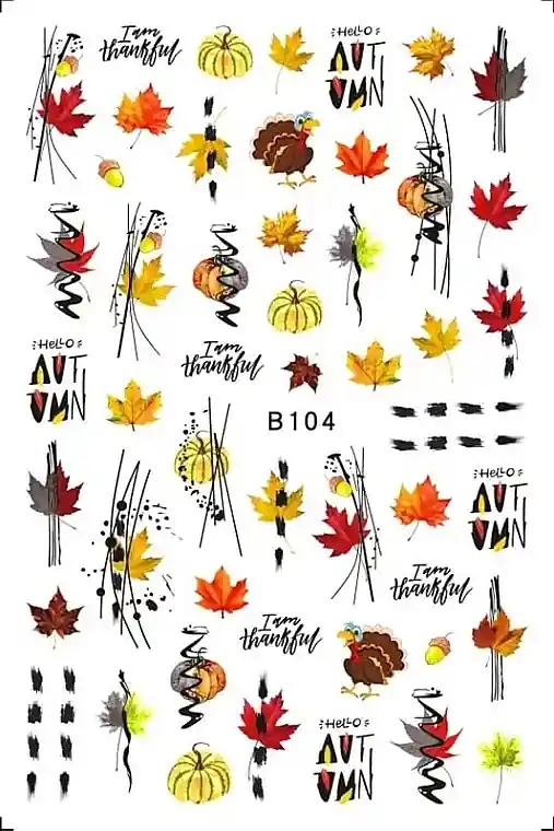 Nail Stickers B104 - Nails