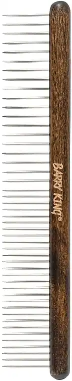 Pet comb with metal teeth, 19/28 teeth, 3.7 x 19.9 cm - BarryKing