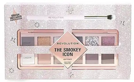 Makeup Revolution The Smokey Icon Palette Gift (palette + brush)