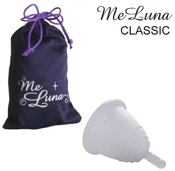 Menstrual Cup with Ball Stem, M-size, red
