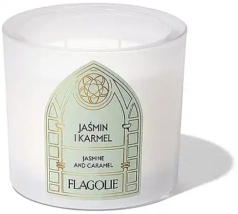 Jasmine & Caramel Scented Candle, matte - Bath and Body